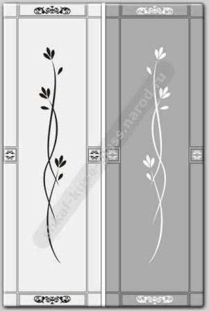 Узор пескоструй на стекле