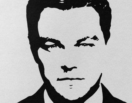 Силуэт мужского лица