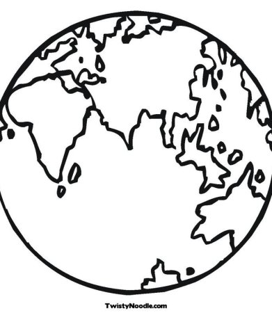 Планета земля раскраска