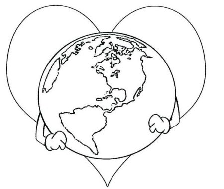Планета земля раскраска для детей