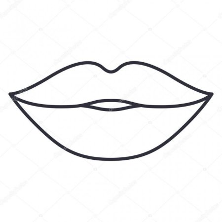 Губы для раскрашивания