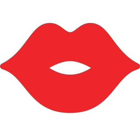 Шаблон губы для вырезания