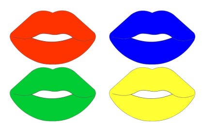 Губы для аппликации