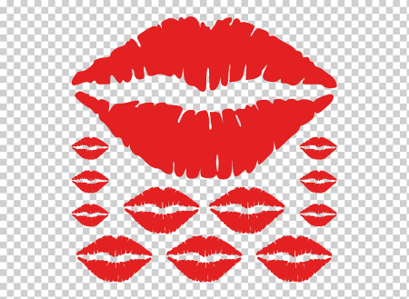 Губы трафарет