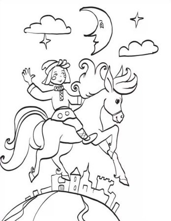 Конек горбунок raskraska