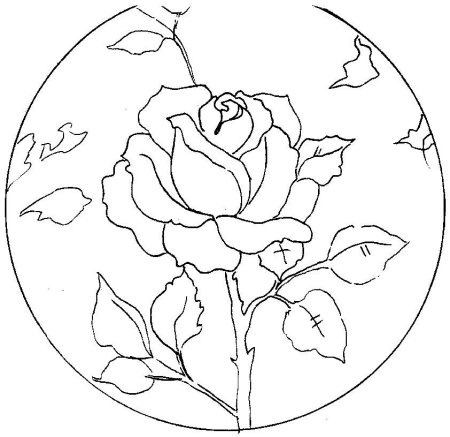 Трафареты для батика цветы