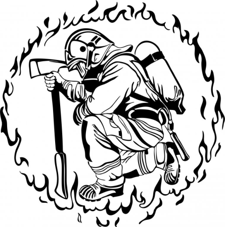 Элвис пожарный Сэм раскраска