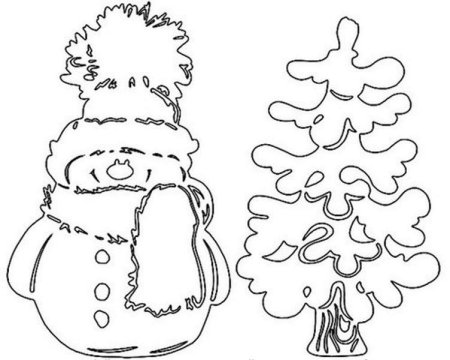 Трафареты на новый год