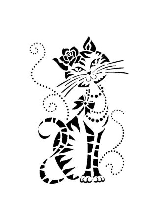 Трафареты животных для декора