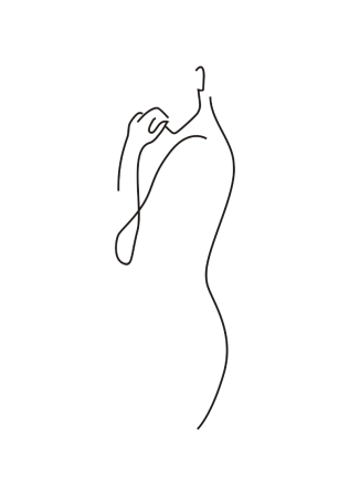 Очертания женской фигуры