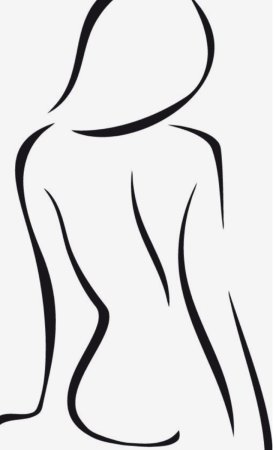 Очертания женской фигуры