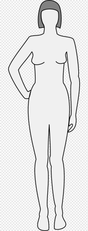 Контур женской фигуры