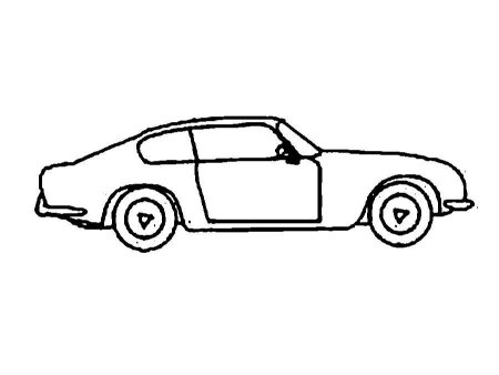 Трафарет автомобиля для вырезания