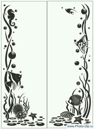Трафареты для декора зеркала