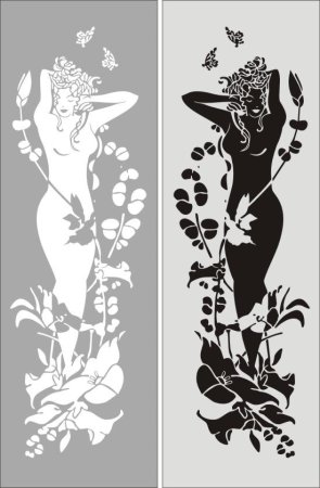 Трафареты для декора зеркала