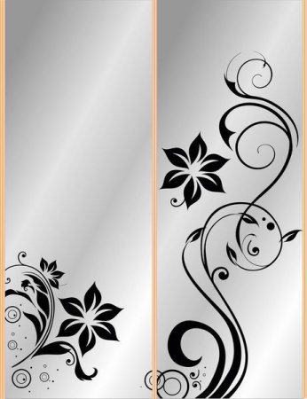 Шкафы с узорами на дверях