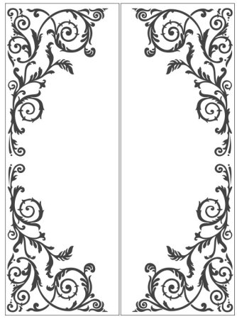 Рамка с узорами для выжигания