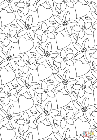 Цветы для раскрашивания мелкие
