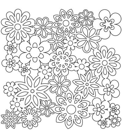 Трафарет "цветы"