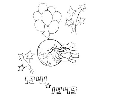 Трафареты к 9 мая