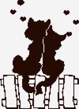 Трафарет кота на стену