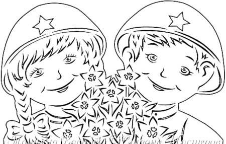 Трафареты на окна к 9 мая