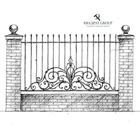 Кованые узоры на забор