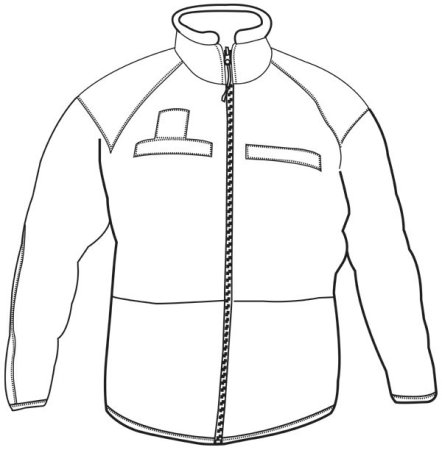 Куртка раскраска для детей