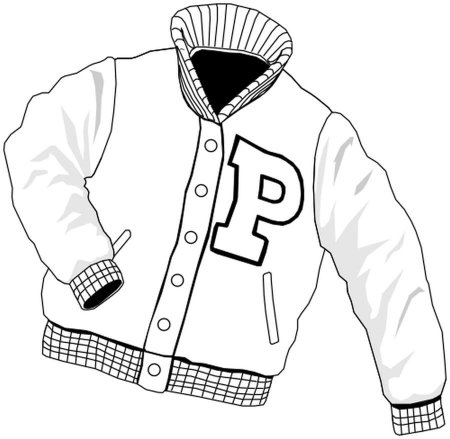 Силуэт мужской куртки