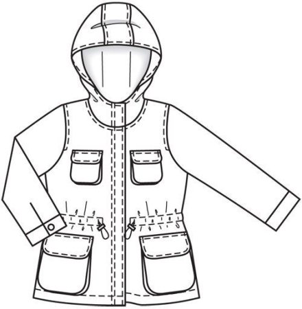 Куртка детская раскраска