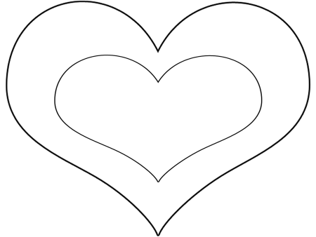 Сердце шаблон