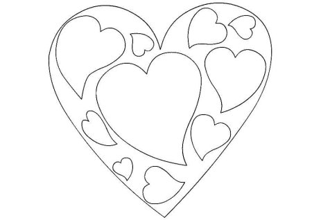 Вытынанка сердце