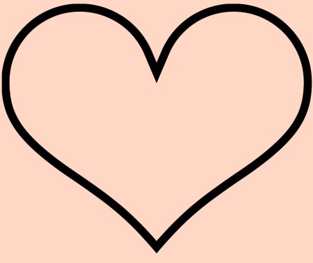 Сердце трафарет