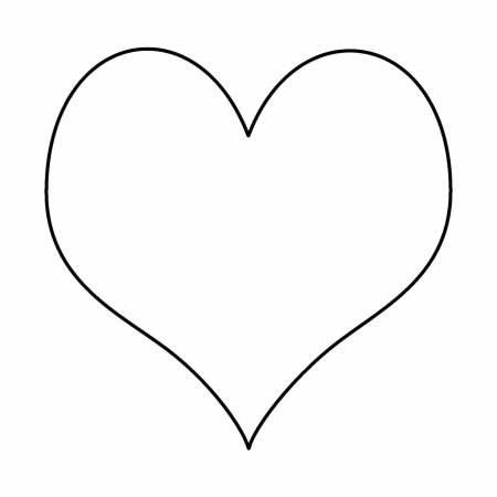 Сердце трафарет
