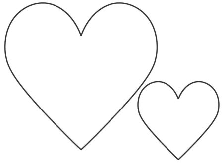 Сердечко шаблон