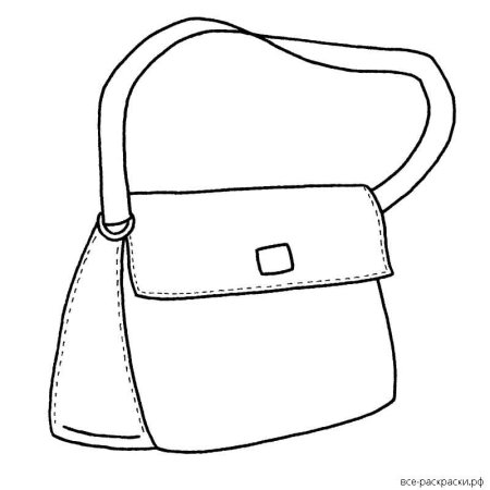 Раскраска сумочка