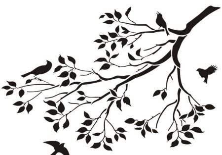 Стилизованная ветка