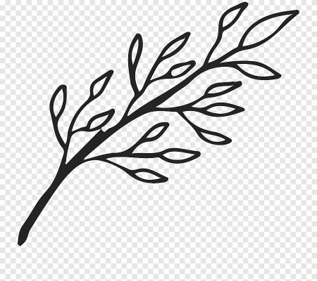 Веточка с листочками