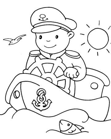 Пожарник раскраска для детей