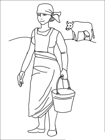 Повар раскраска для детей