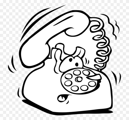 Рисунок для раскрашивания телефон