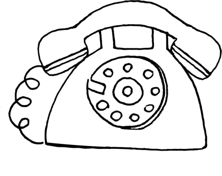 Рисунки для срисовки телефон