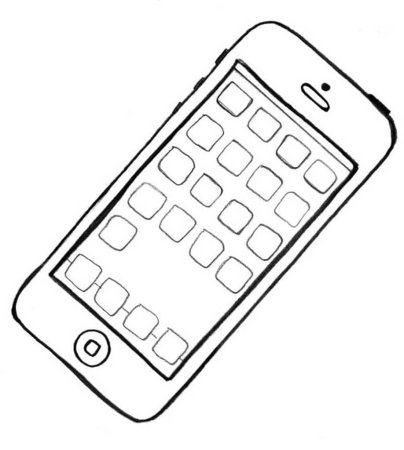 Раскраска смартфон