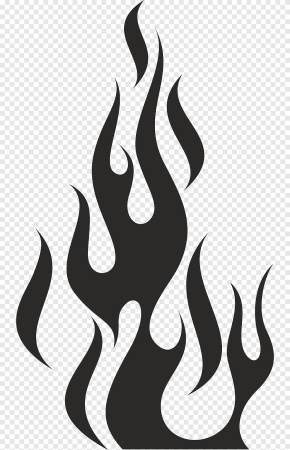 Трафарет пламя