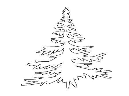 Елка раскраска