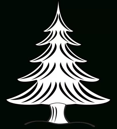 Трафарет "елка"