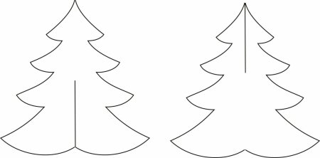 Трафарет "елка"