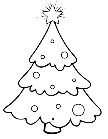 Трафарет елки для вырезания