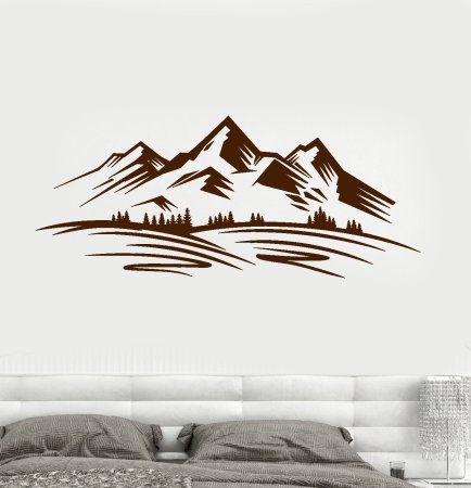 Наклейки на стену горы