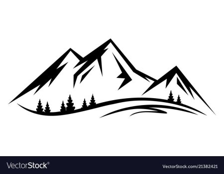 Горы силуэт